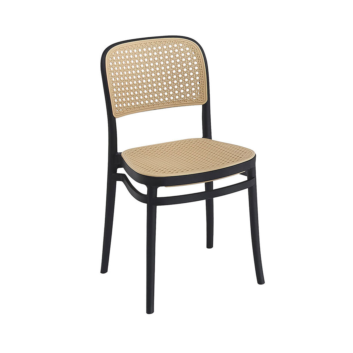 Juego de Comedor Vekkahome Praga Duna 4 Sillas Cafe