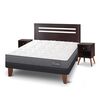 Cama Europea CIC 2 Plazas Anatomic + Respaldo + 2 Veladores Munich