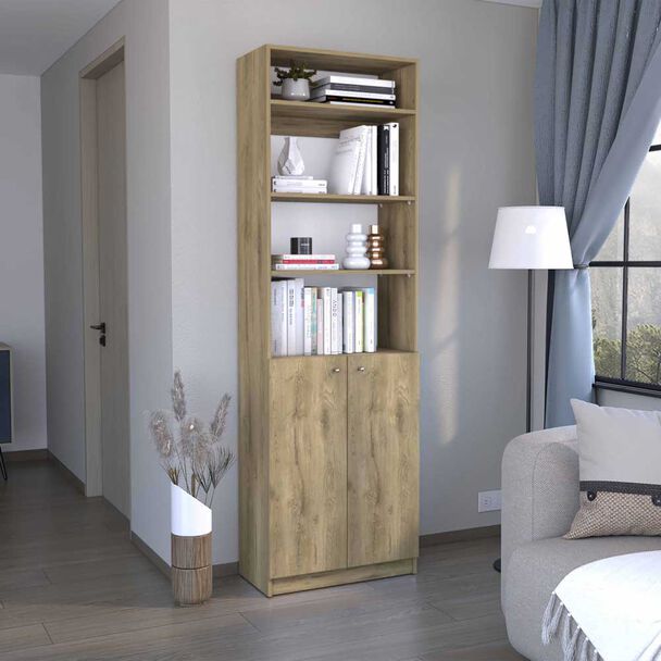 Estante 2 Puertas + Complemento TuHome Home Macadamia