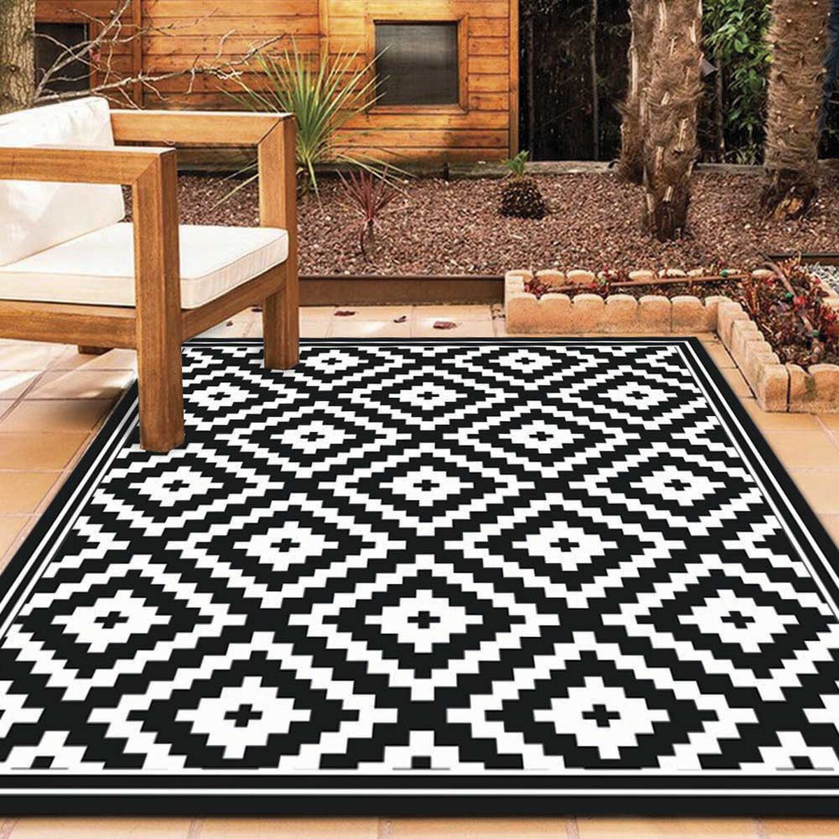 Alfombra Davanti Rombos Black 140 x180 Rombos Black