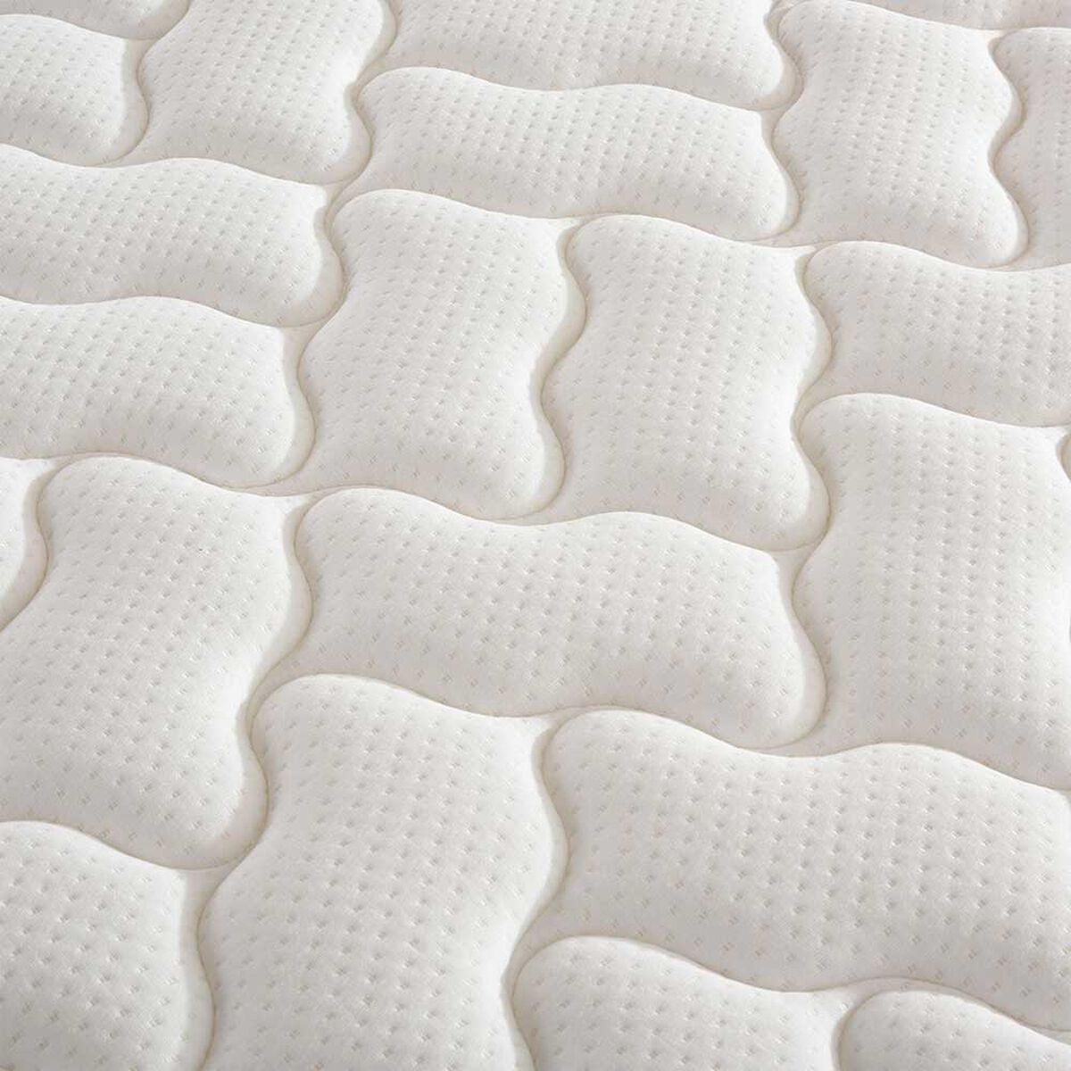 Cama Europea CIC 1,5 Plazas Anatomic + Respaldo + Velador New Dublin Chocolate