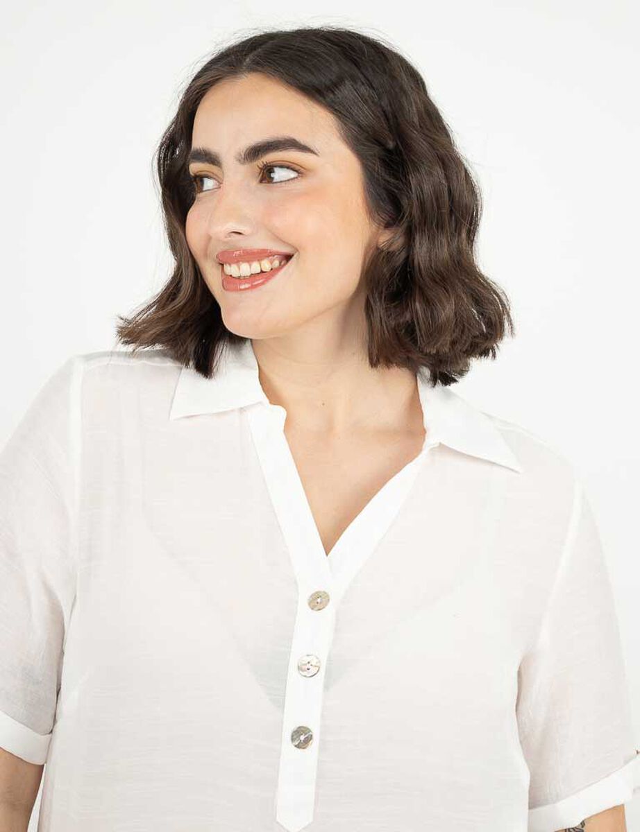 Blusa Manga Corta Mujer Extralindas