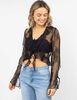 Blusa Transparente Manga Larga Mujer Icono