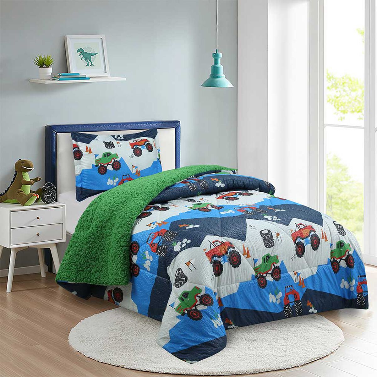 Plum&oacute;n Infantil Doral 1.5 Plazas Senses Estampado Trucks