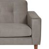 Sof&aacute; Seccional Izquierdo Latam Home Salermo Tela Velvet 3 Cuerpos Gris