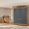 Closet Di Poretti Itatiba 6 Puertas 3 Cajones + Respaldo Ajustable