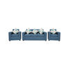 Juego de Living Almore Paris Sof&aacute; 3 Cuerpos + Dos Sillones 1 Cuerpo Azul
