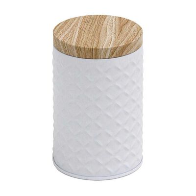 Imagen 1 del producto Lata Decorativa Metal Vgo 12 x 7 cm Blanco