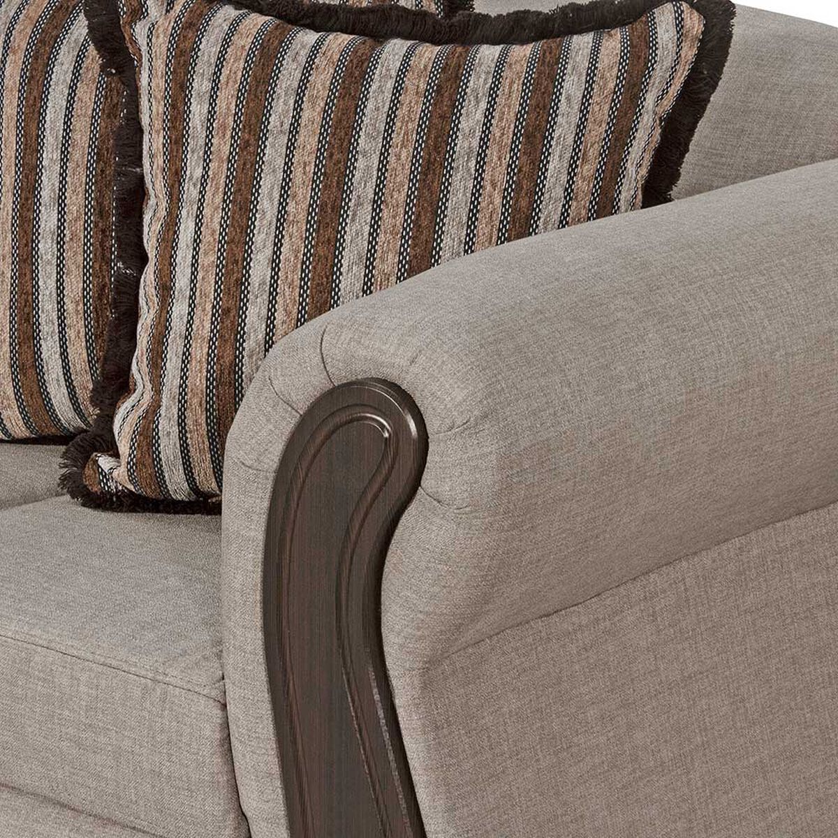Juego de Living Black Factory Sofia 4 Cuerpos Beige