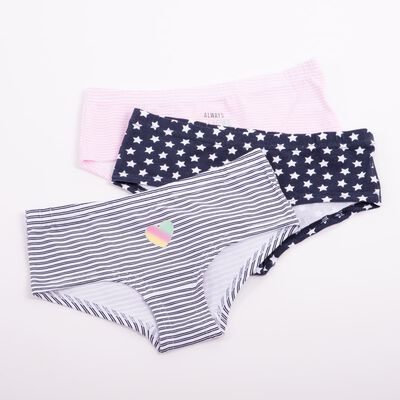 Calzón de Algodón Niña Mila Azul