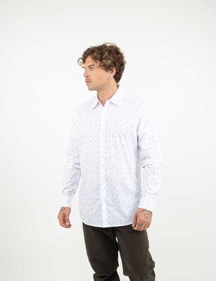Imagen 1 del producto Camisa Manga Larga Hombre Zibel Blanco, Navy, Negro
