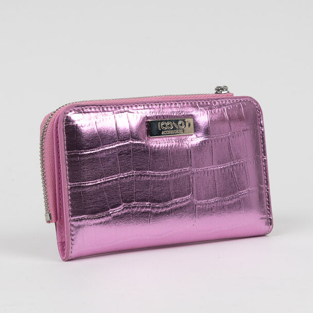 Billetera Rosado Icono