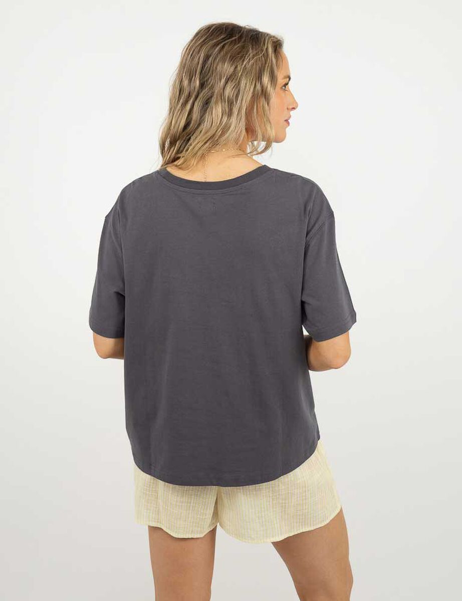 Polera Con Estampado Manga Corta Mujer Icono