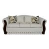 Juego de Living Elegant Detail Bartolucci Sofá 3 Cuerpos + Dos Sillones 1 Cuerpo Azul