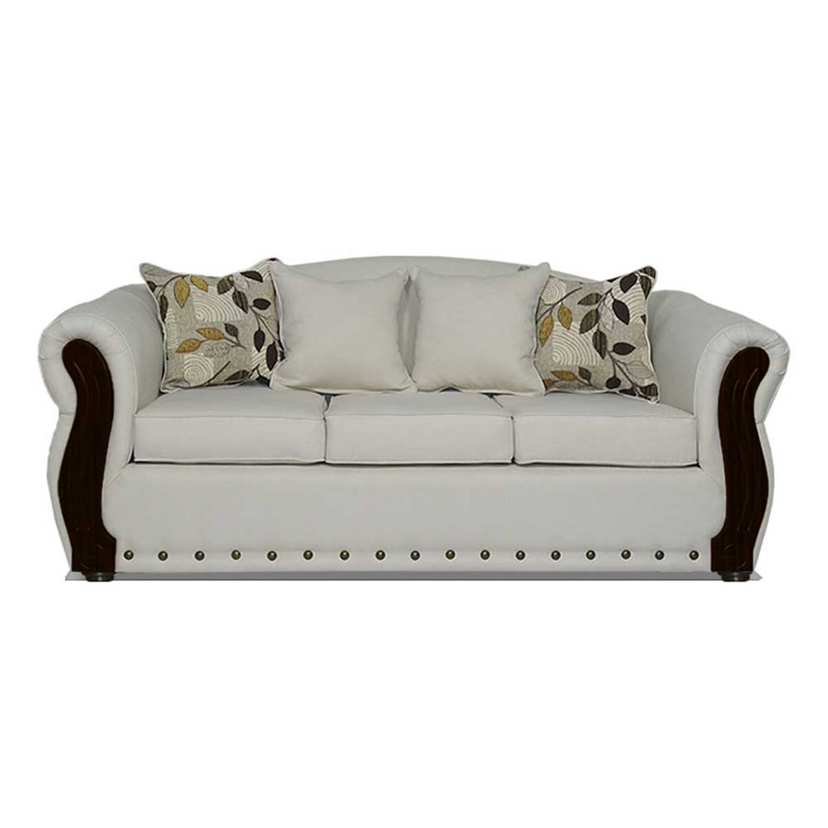 Juego de Living Elegant Detail Bartolucci Sofá 3 Cuerpos + Dos Sillones 1 Cuerpo Azul