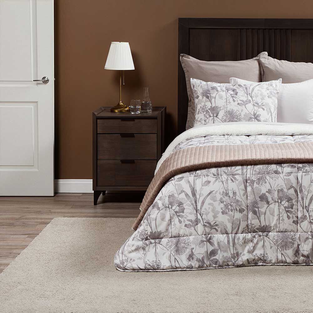 Plumón Rosen 1,5 Plazas Sherpa Alaska Bernat Blanco/Taupe