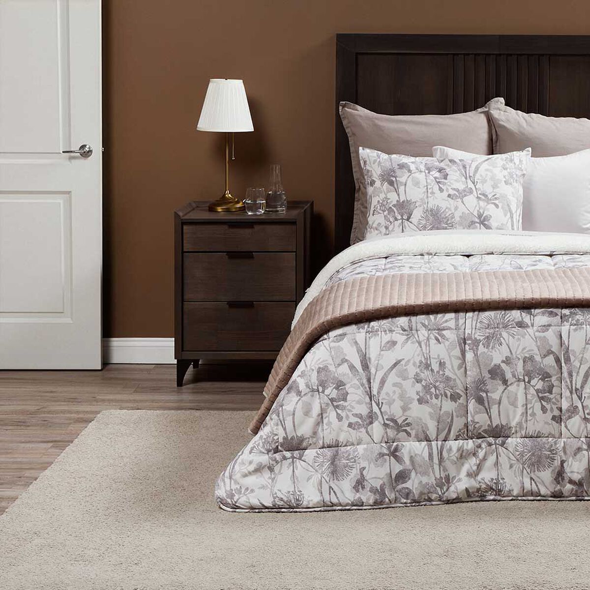 Plum&oacute;n Rosen 1,5 Plazas Sherpa Alaska Bernat Blanco/Taupe