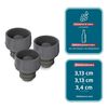 Set 3 Tapones para Vino Fensa Gris