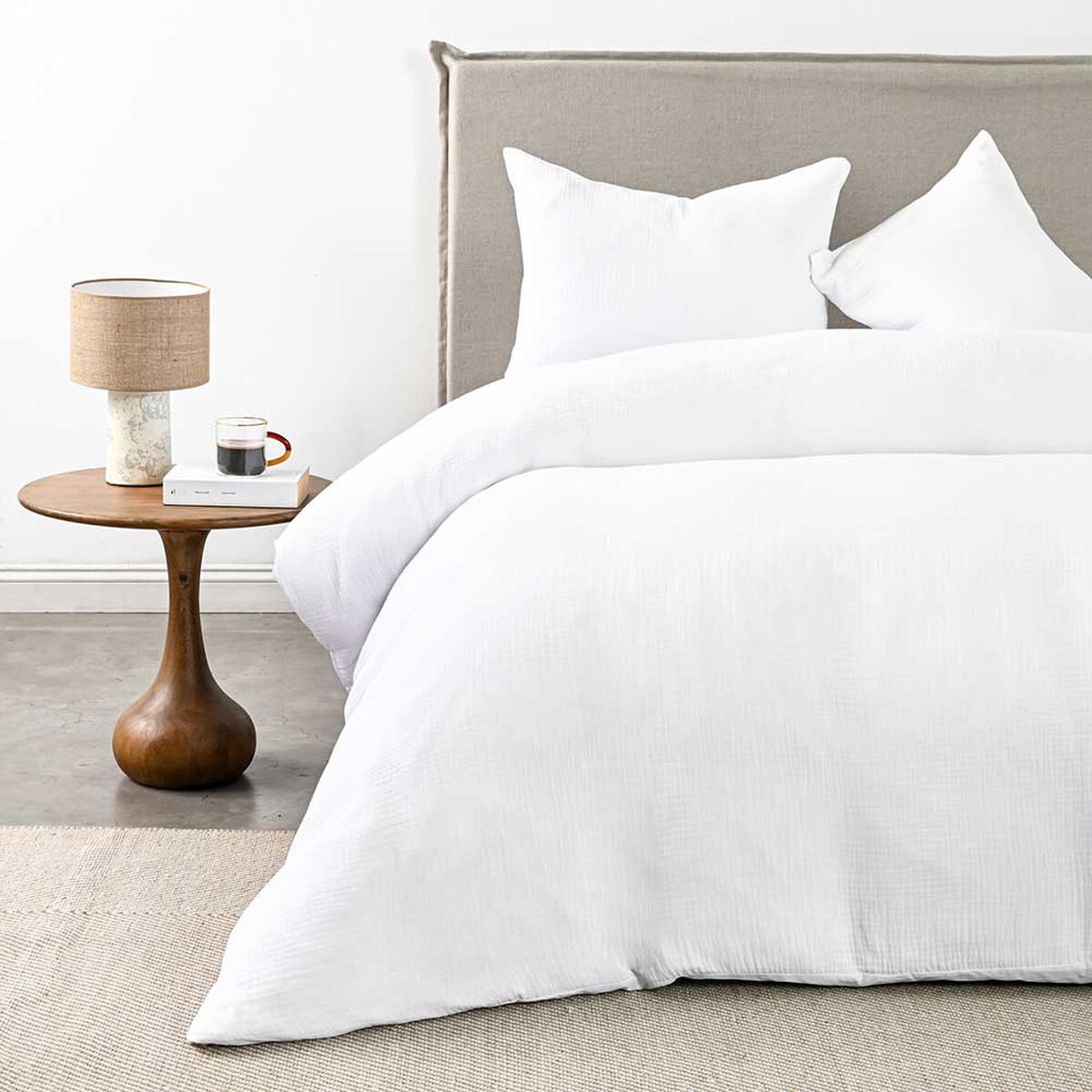 Funda de Plum&oacute;n Cannon S&uacute;per King Gauze White