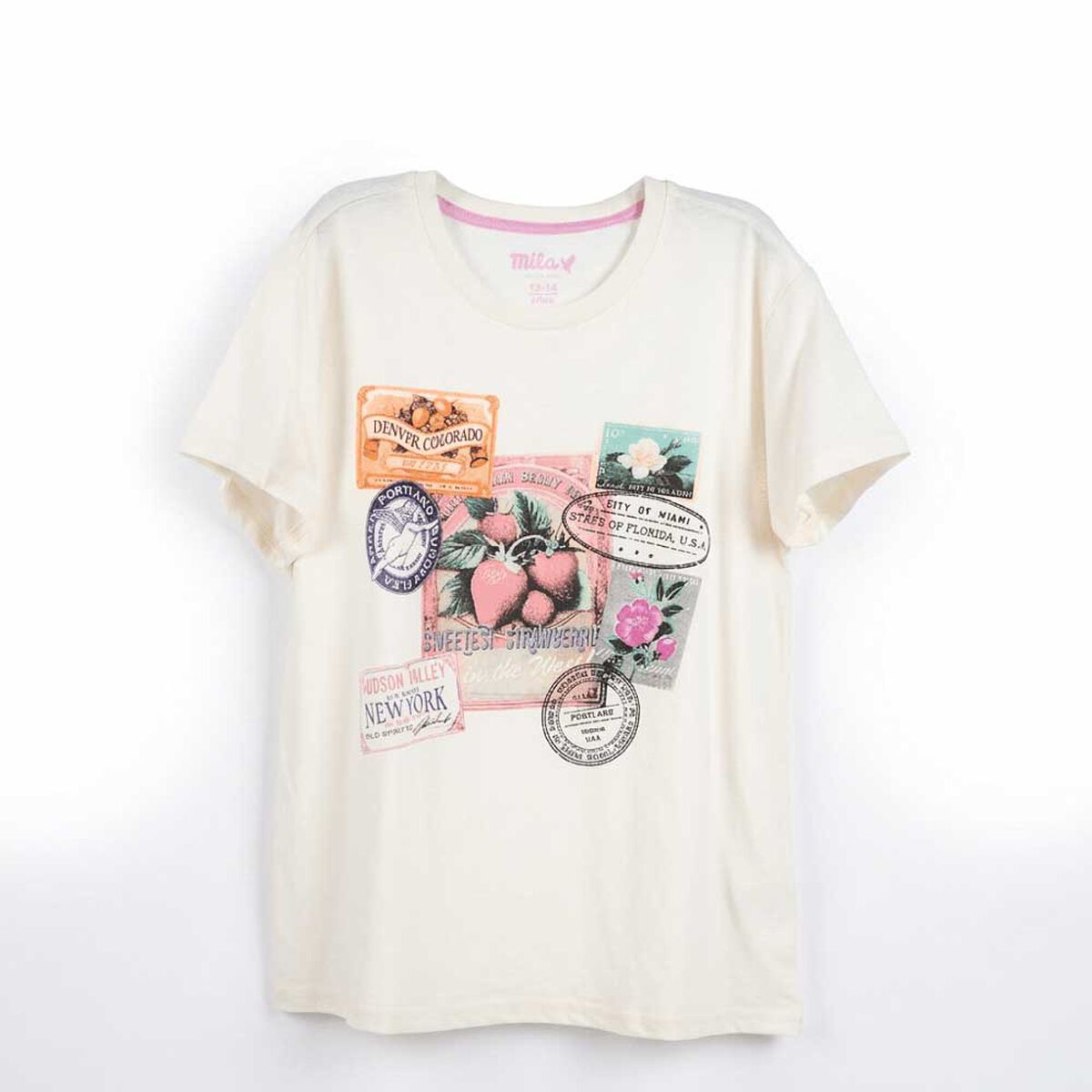 Polera Manga Corta Ni&ntilde;a Mila