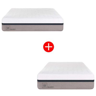 Imagen 1 del producto Combo 2 Colchones CIC Balance de 2 Plazas + 1,5 Plazas