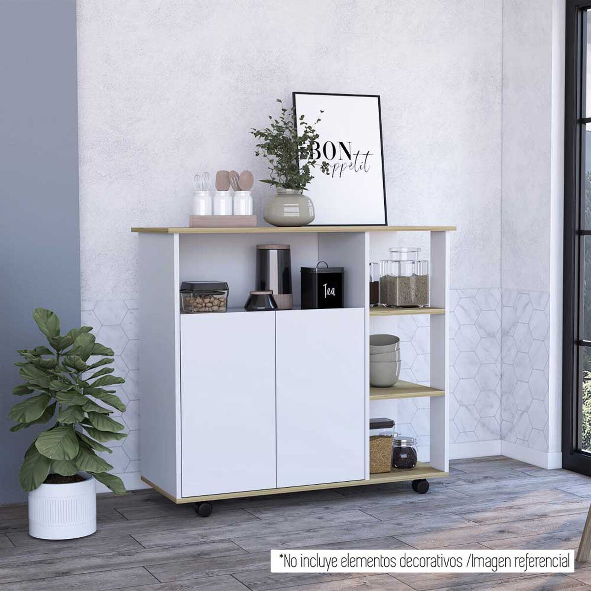Mesón TuHome Bi Color Blanco Duna