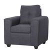Juego de Living Black Factory Ranger Sofá 3 Cuerpos + Dos Sillones 1 Cuerpo Marengo