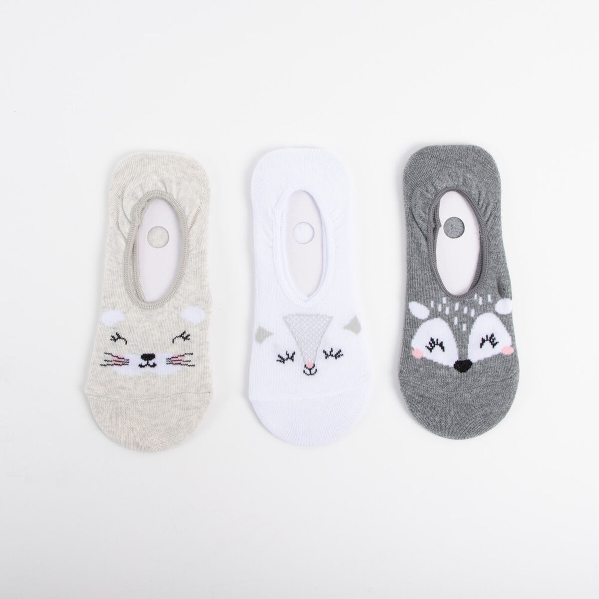 Pack 3 Calcetines Invisible Mujer Icono