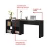 Escritorio Home Mobili Valencia 2 Cajones Negro