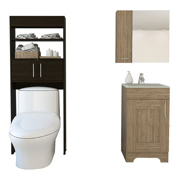 Botiquín + Mueble Lavamanos + Optimizador TuHome Bath 300