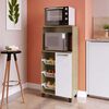 Mueble para Microondas Amuv Habana Café Blanco
