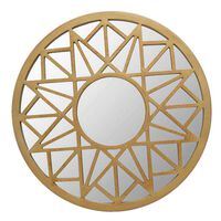 Espejo Plástico Vgo Circular 50 cm Dorado