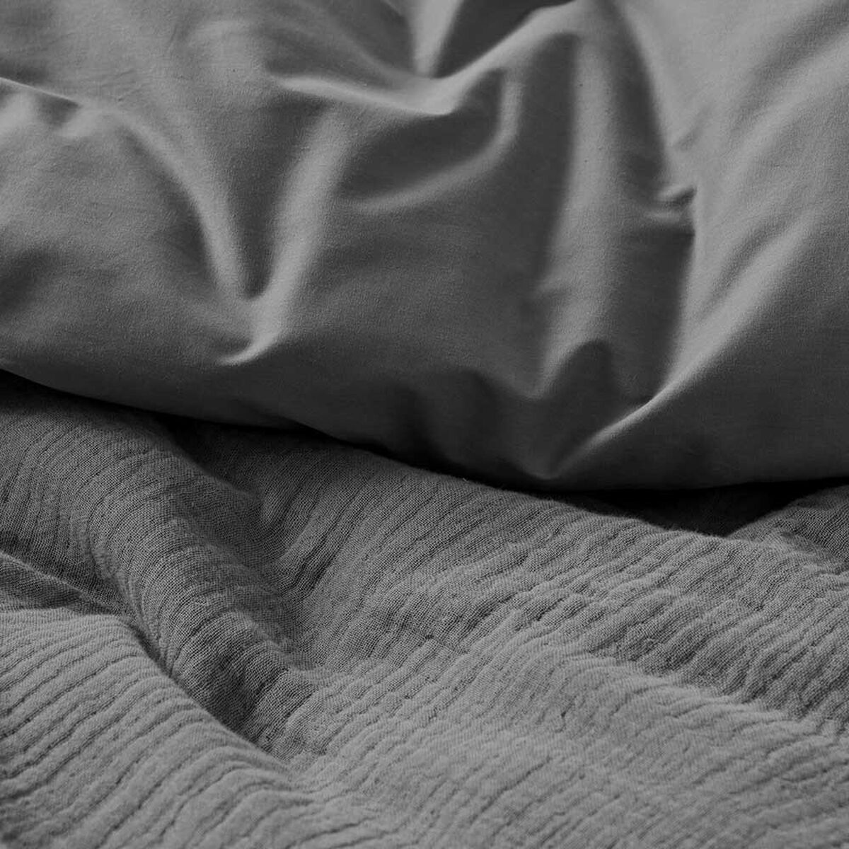 Funda de Plum&oacute;n Cannon S&uacute;per King Gauze Gray