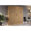 Closet Yardas Agustina 6 Puertas 8 Cajones Nogal