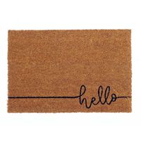 Limpiapiés Idetex Coco Hello 40 x 60 cm Café