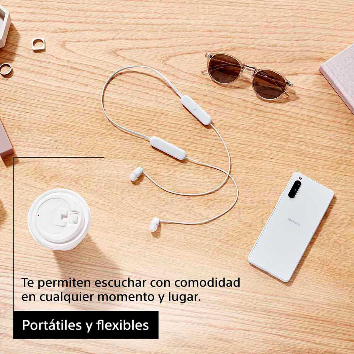 Audífonos Bluetooth In Ear SONY WI-C100/WZUC Blanco