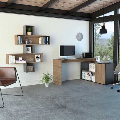 Imagen 1 del producto Combo Escritorio + Repisa Wall 2B Tuhome Bilbao 8