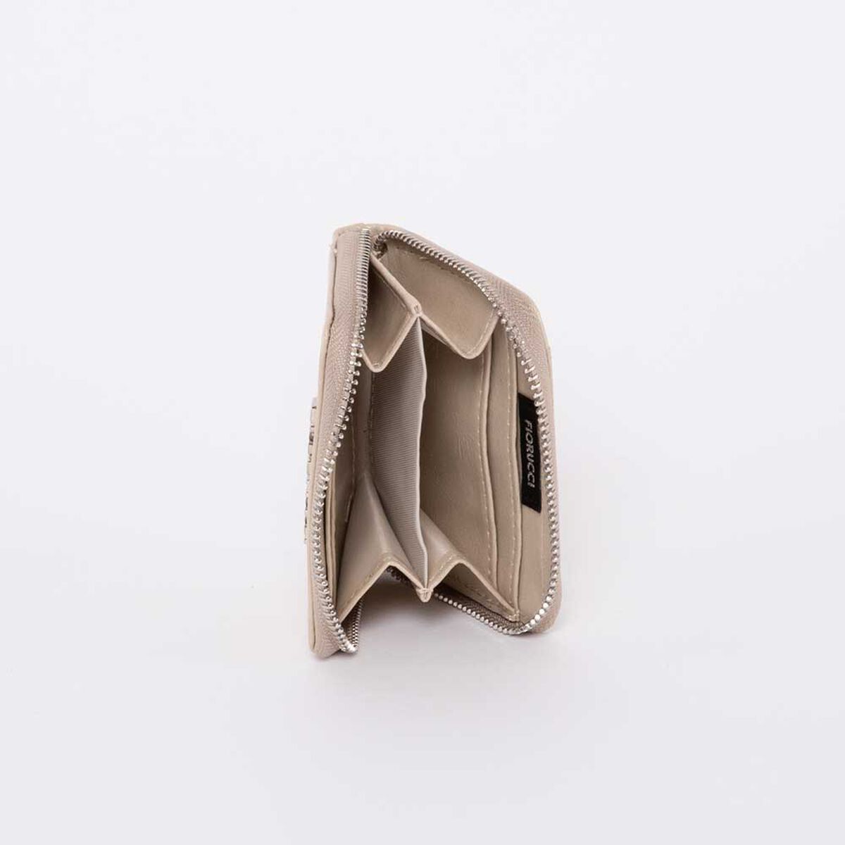 Billetera Eco Cuero Taupe Mujer Fiorucci
