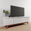 Rack TV Decocasa Flyn Hasta 75" Blanco