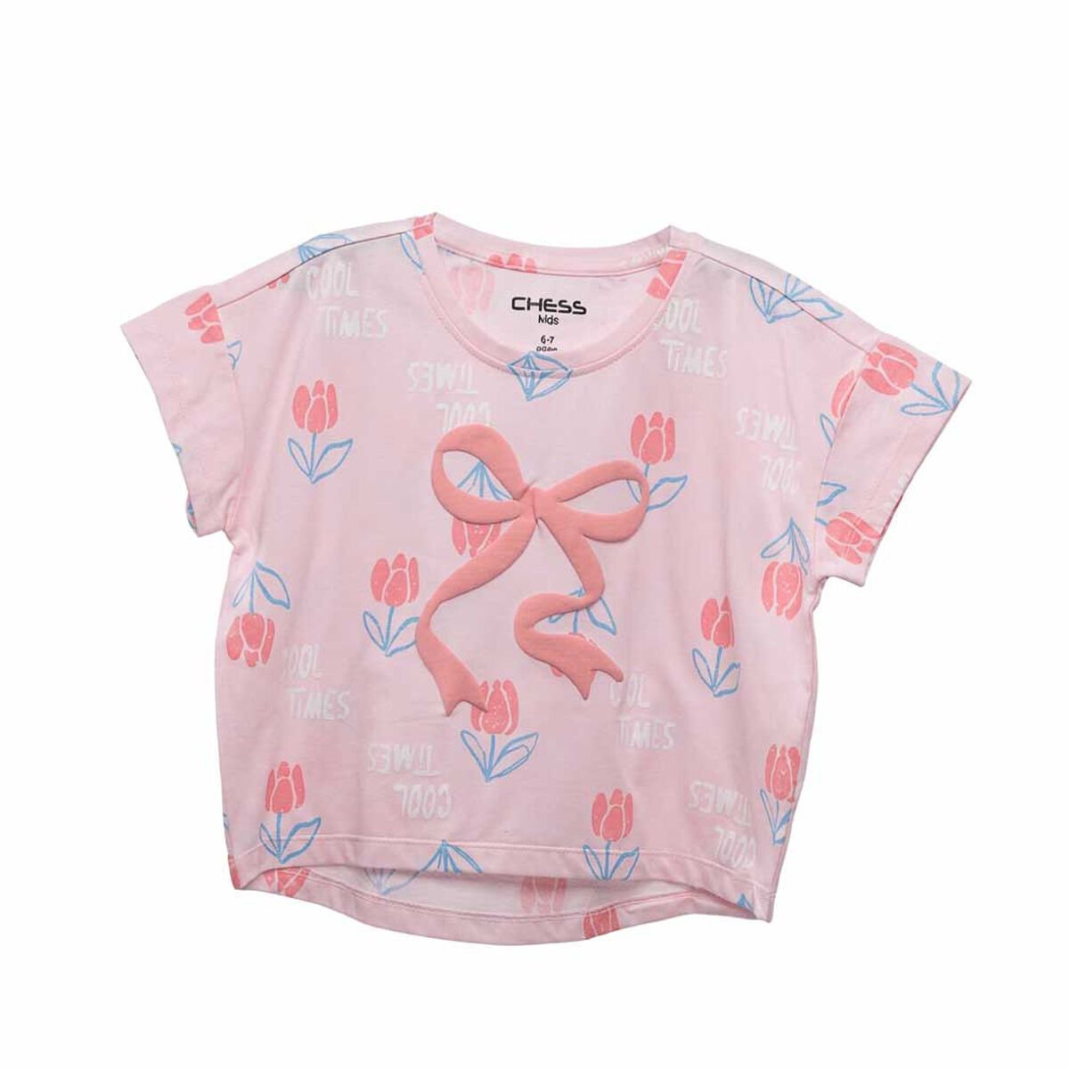 Polera Manga Corta Ni&ntilde;a Chess