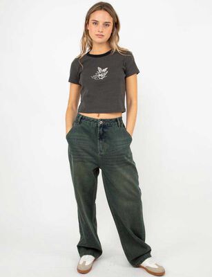 Imagen 2 del producto Polera Crop Con Estampado Mujer Icono Marengo