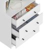 Cómoda Vekkahome White 3 Cajones Blanco