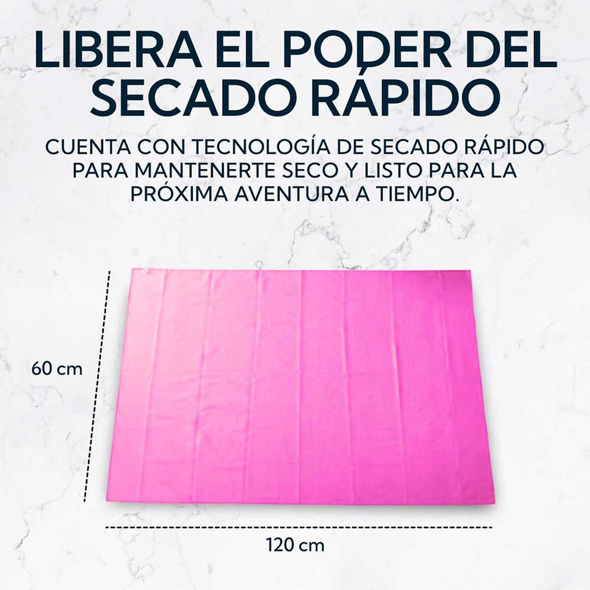 Pack 2 Toallas Microfibra Terry Morada Pro Outdoor