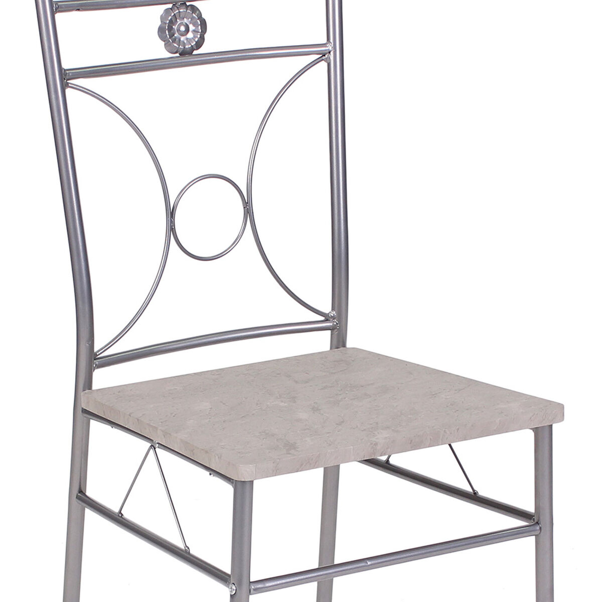 Juego Comedor Angelmó 4 Sillas Gris
