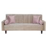 Futón Black Factory Vanguardia 3 Cuerpos Beige Rosa