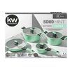 Baterías de Cocina Aluminio Kitchenware Soho Mint 8 Piezas