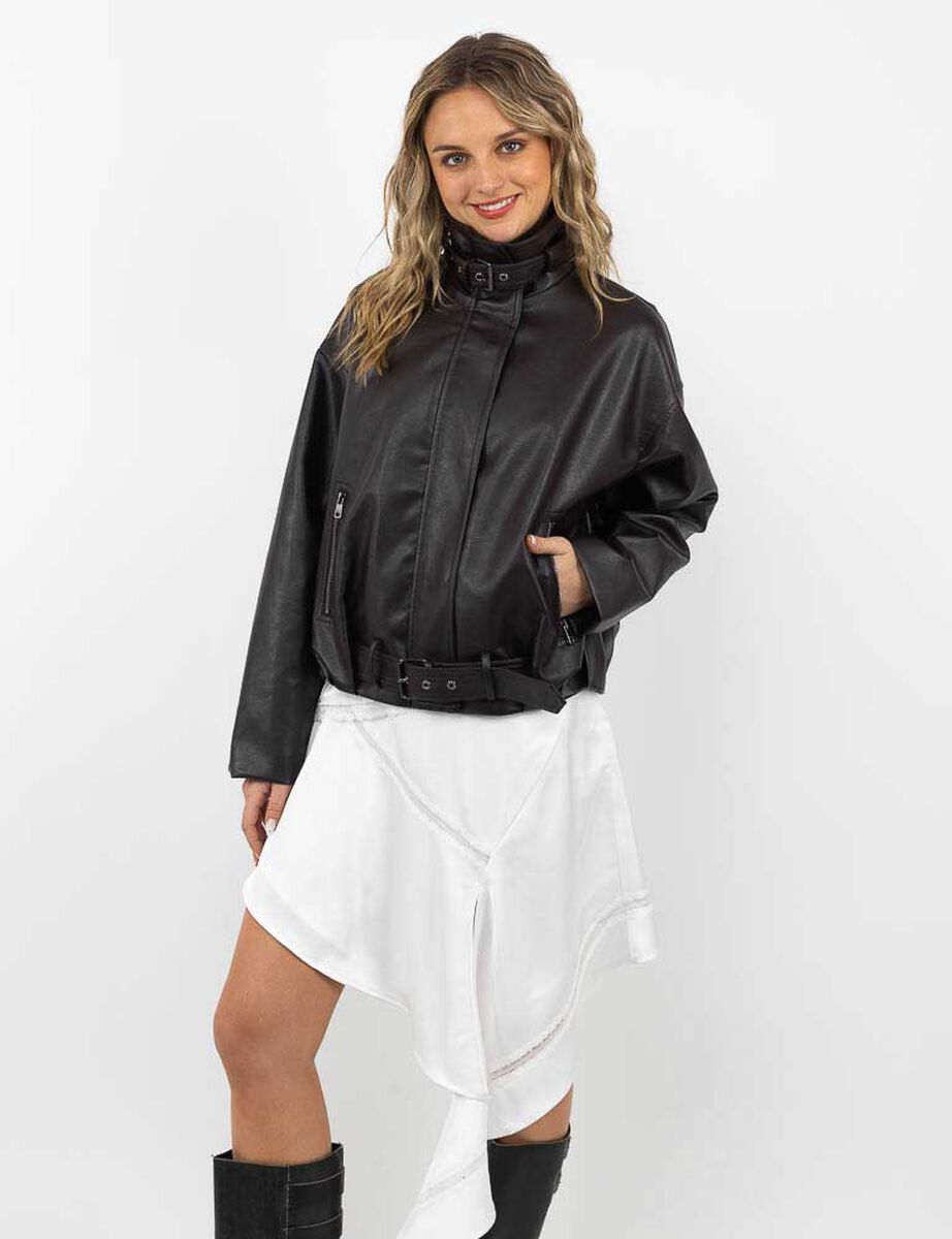 Chaqueta Ecocuero Mujer Icono