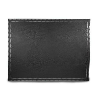 Imagen 2 del producto Set 4 Individuales Doral Eco Cuero Rectangular 32x42 Negro