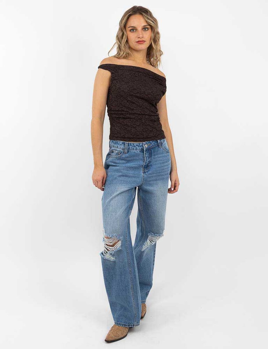 Polera Bardot Mujer Icono