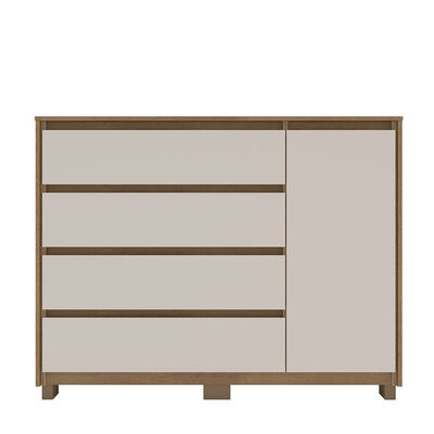Imagen 2 del producto Cómoda Vekkahome Coimbra 4 Cajones 1 Puerta Café